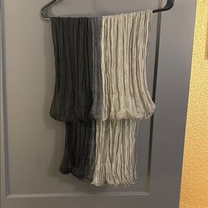 Elegant Black and Gray Infinity Scarf